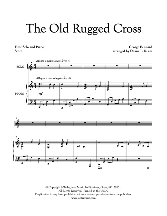 The Old Rugged Cross - Flute Solo