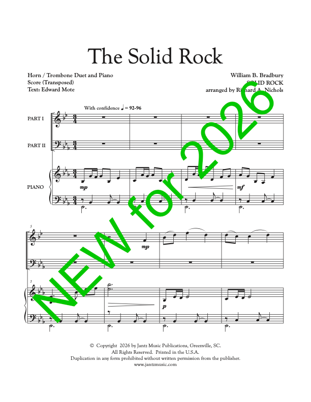 The Solid Rock - Horn/Trombone Duet