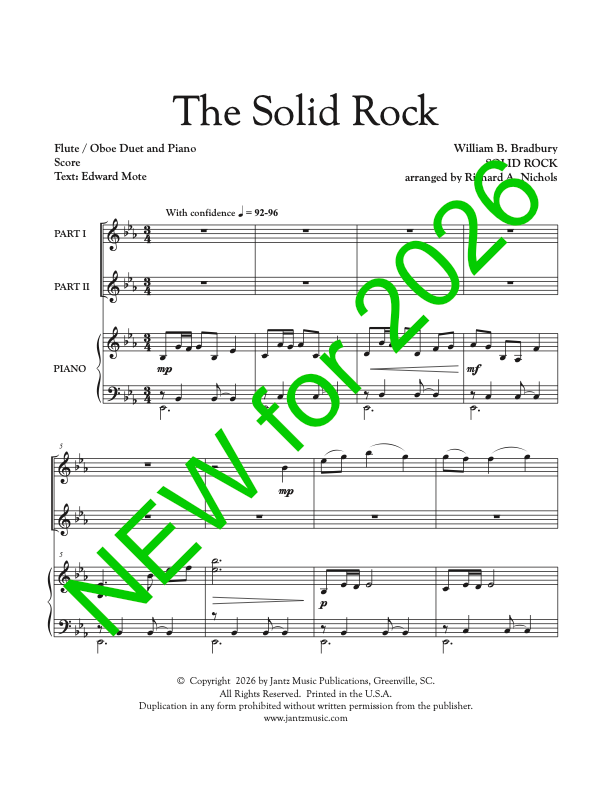 The Solid Rock - Flute/Oboe Duet