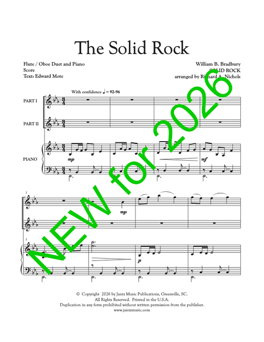 The Solid Rock - Flute/Oboe Duet