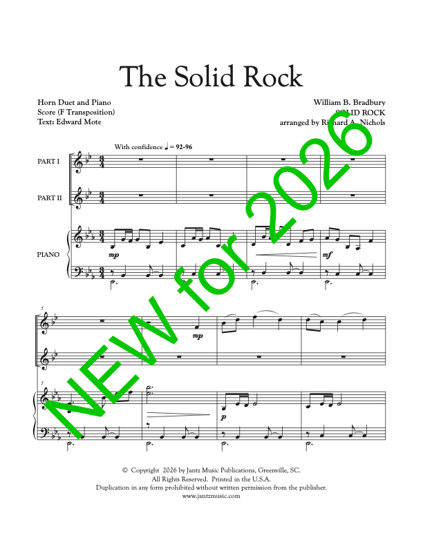 The Solid Rock - Horn Duet