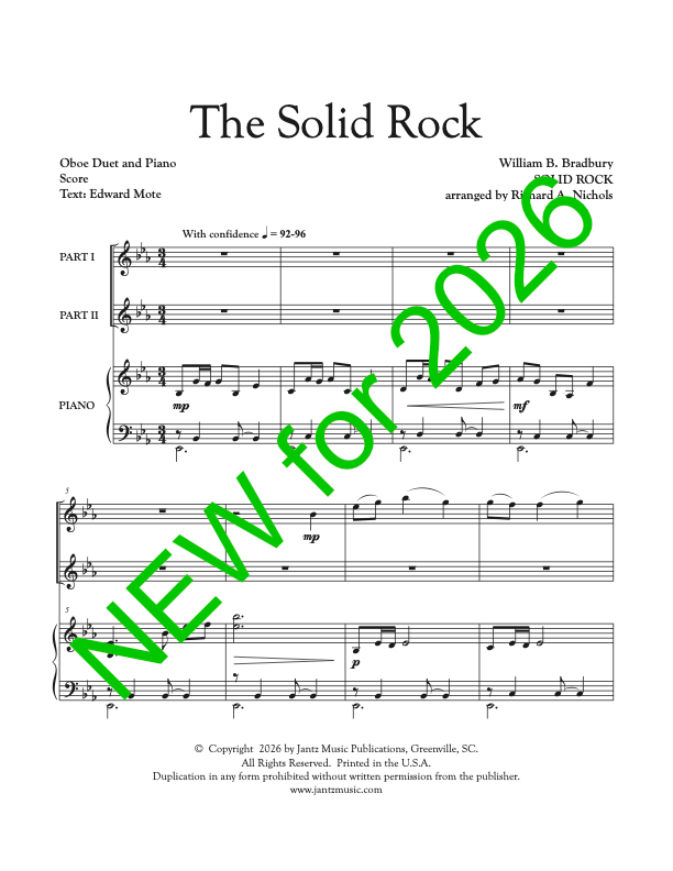 The Solid Rock - Oboe Duet