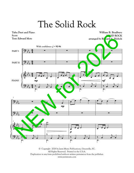 The Solid Rock - Tuba Duet
