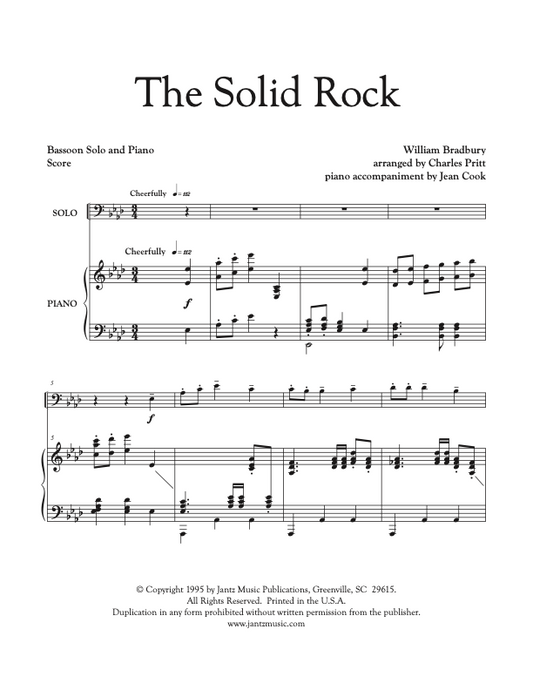 The Solid Rock - Bassoon Solo