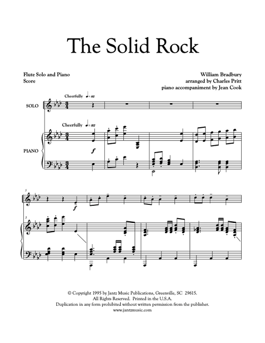 The Solid Rock - Flute Solo