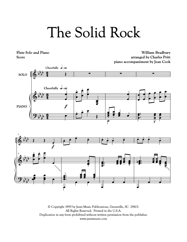 The Solid Rock - Flute Solo