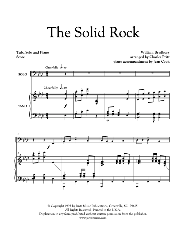 The Solid Rock - Tuba Solo