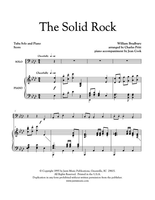 The Solid Rock - Tuba Solo