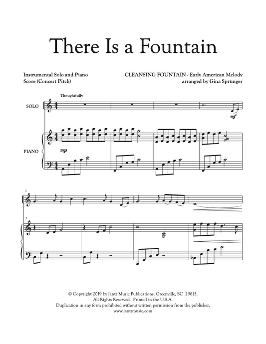 There Is a Fountain - Combined Set of All Solo Instrument Options