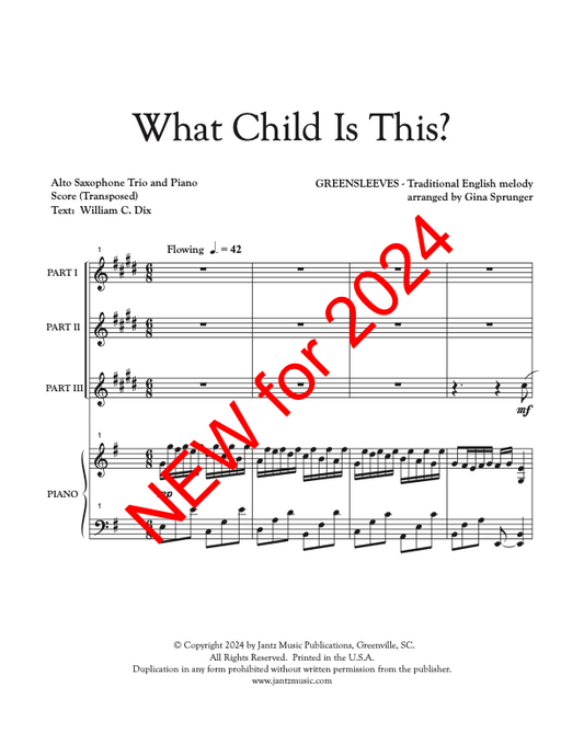 What Child is This? - Alto Saxophone Trio