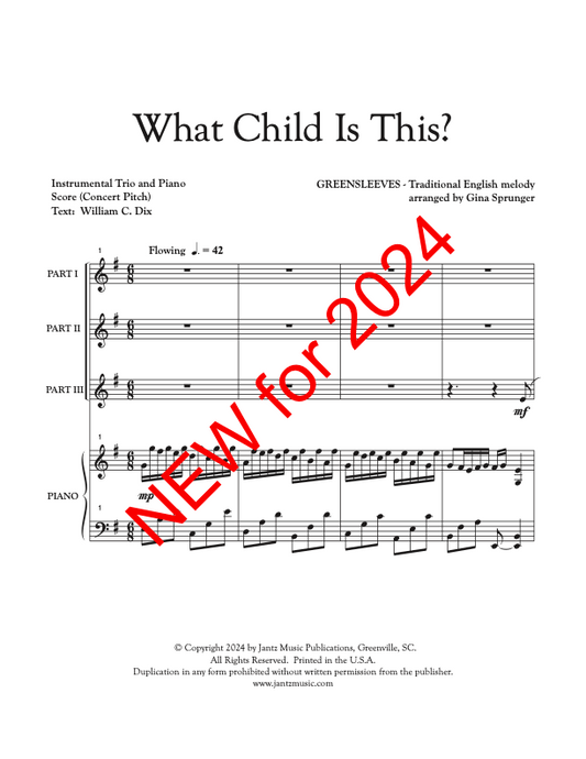 What Child is This? - Combined Set of Flute/Clarinet/Alto Saxophone Trios