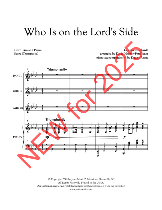 Who Is on the Lord's Side - Horn Trio